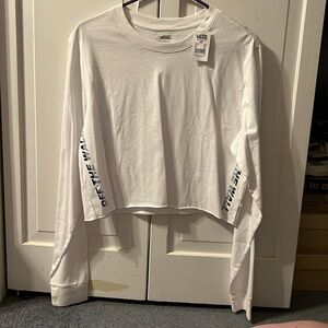 NWT Vans long sleeve crop top